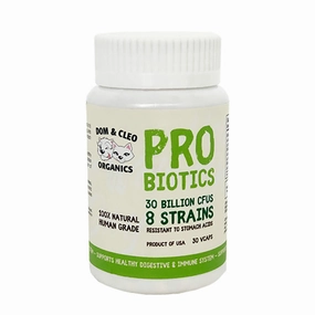 Dom & Cleo Probiotics Supplement 30 Cap sheep medicine goat wormer cattle supplement livestock vitamins farm animal health
