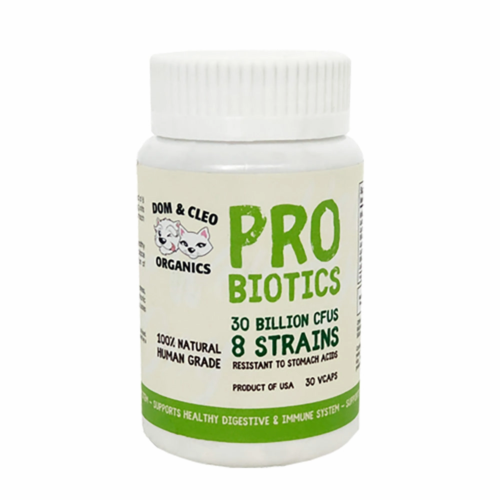 Dom & Cleo Probiotics Supplement 30 Cap sheep medicine goat wormer cattle supplement livestock vitamins farm animal health