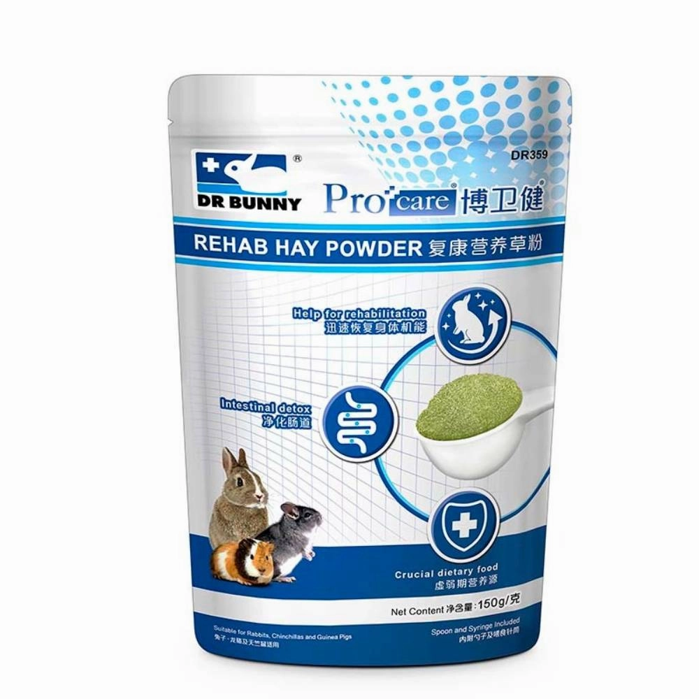 Dr Bunny Procare Rehab Hay Powder 150g puppy starter kit puppy crate puppy collar puppy pee pad puppy food