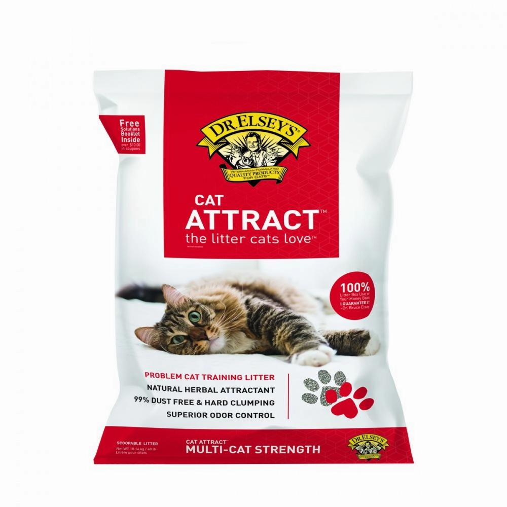 Dr. Elsey's Cat Attract Litter cat supplies cat house cat tree cat feeder cat collar