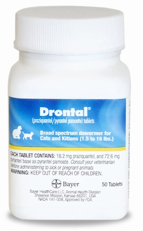 Drontal Broad Spectrum Dewormer, 50 Tablets dog plush squeaky toy interactive plush toy plush rope toy tough plush dog pillow toy