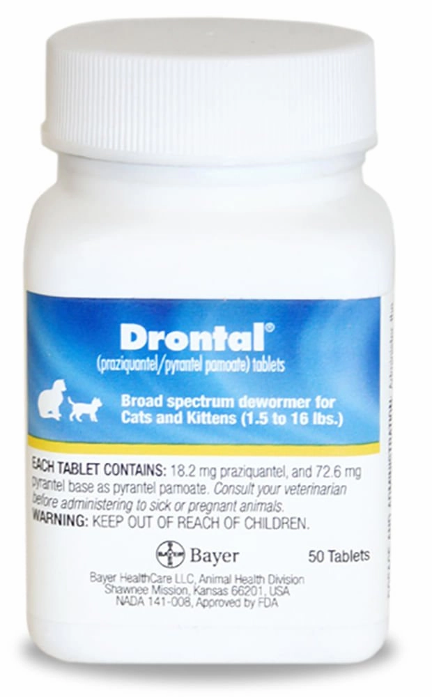 Drontal Broad Spectrum Dewormer, 50 Tablets dog plush squeaky toy interactive plush toy plush rope toy tough plush dog pillow toy