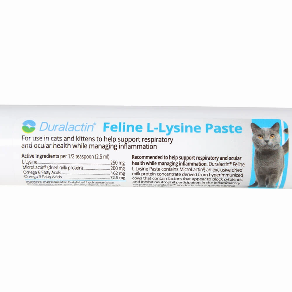 Duralactin Feline L-lysine, 32.5 ml Syringe dog plush squeaky toy interactive plush toy plush rope toy tough plush dog pillow toy