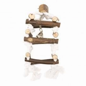 Duvo Birdtoy Wooden Climb Tower with Rope 34cm bird cage parrot food bird toys bird perch bird treats