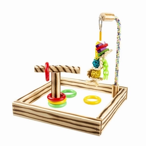 Duvo Laroy Bird Playground Kiki 35cm x 35cm x 37cm bird cage parrot food bird toys bird perch bird treats
