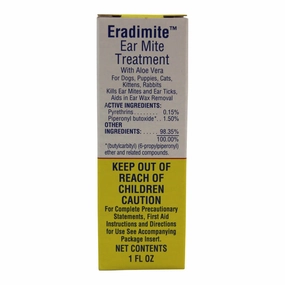 Ear Mite Treatment for Dogs, Puppies, Cats, Kittens and Rabbits, 1 fl oz cat beds cat scratching post cat shampoo cat tunnel cat brush