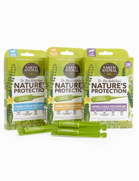 Earth Animal Flea & Tick Herbal Spot On Small Dog 3pk (.03oz/1ml per tube) pig feed piglet nutrition pig food pellets pig vitamins pig treats