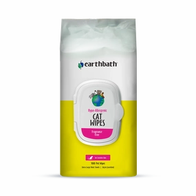 Earthbath Cat Grooming Wipes - Fragrance-Free Hypo-Allergenic - 100ct cat toys interactive cat toys cat teaser wand cat balls cat laser pointer
