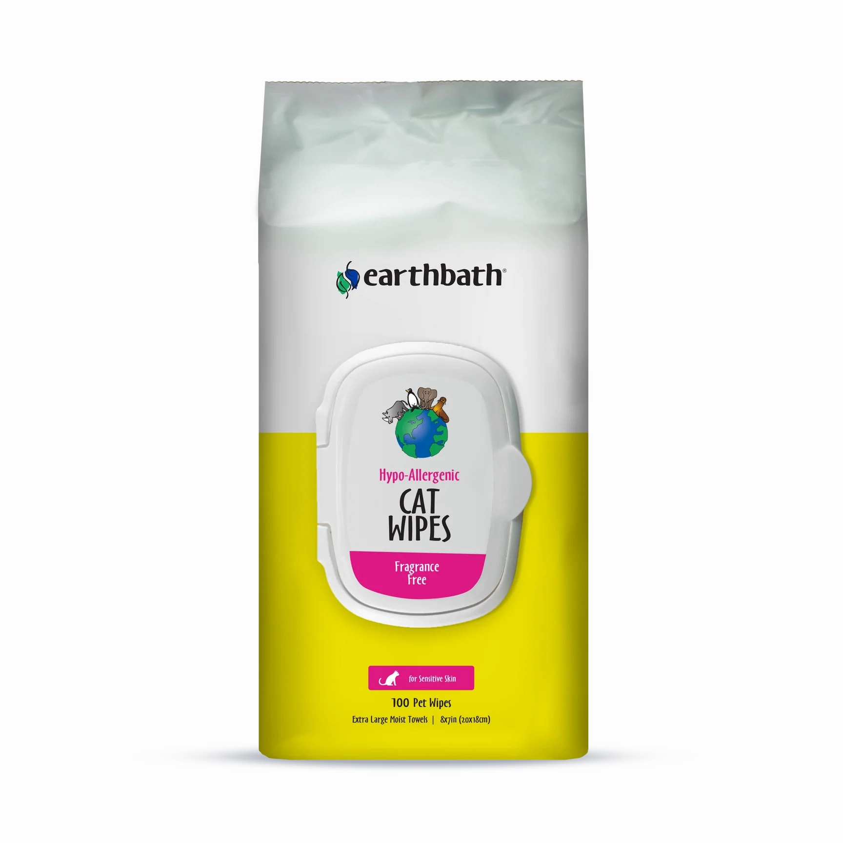 Earthbath Cat Grooming Wipes - Fragrance-Free Hypo-Allergenic - 100ct cat toys interactive cat toys cat teaser wand cat balls cat laser pointer