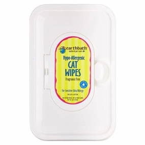 Earthbath Hypo-Allergenic Fragrance Free Cat Wipes cat supplies cat house cat tree cat feeder cat collar