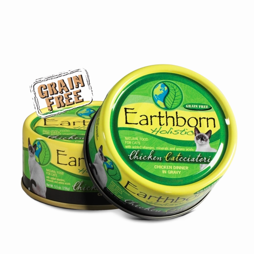 Earthborn Cat Grain Free Chicken Catcciatori Wet Cat Food cat treats toys for cats cat hair remover cat cleaning supplies cat food bowl