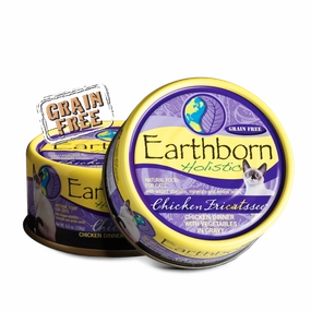 Earthborn Cat Grain Free Chicken Fricatssee Wet Cat Food cat treats toys for cats cat hair remover cat cleaning supplies cat food bowl