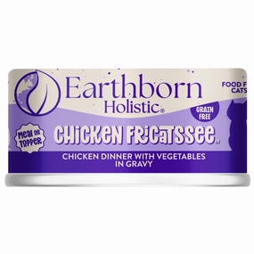 Earthborn Holistic Grain Free Chicken Fricatssee Canned Cat Food cat calming diffuser cat stress relief anxiety cat treats cat relaxing spray pet mood aid