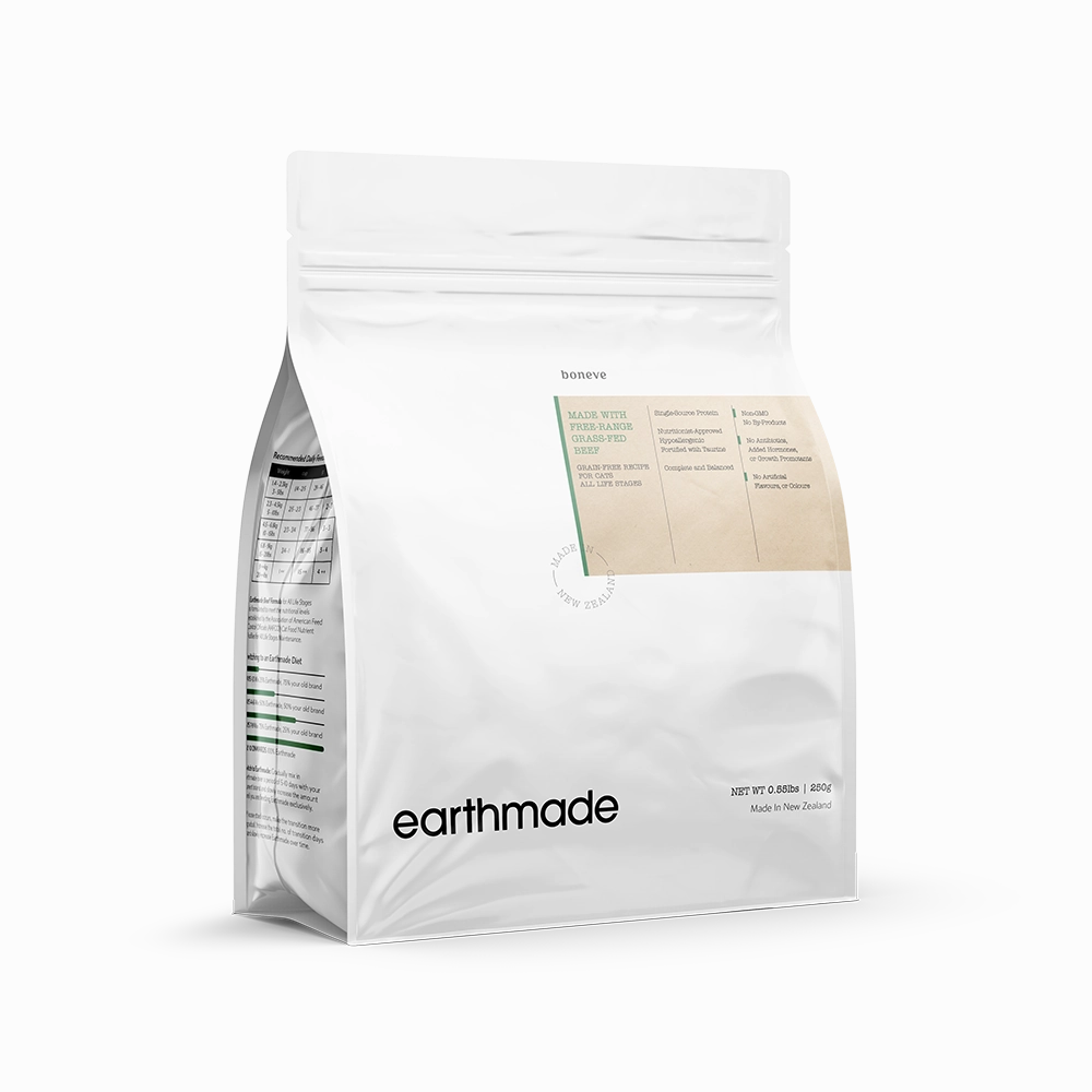 Earthmade Cat Kibbles Grain-Free Free-Range Grass-Fed Beef 250g