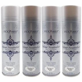 EcoMist Automated Odour Neutraliser Fragrance Aerosol Refills (4-Pack) kitten supplies kitten toys kitten food kitten litter box kitten bed