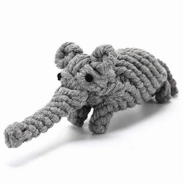 Elephant Rope Dog Toy dog toys indestructible dog toys dog tug toys dog plush chew resistant toy