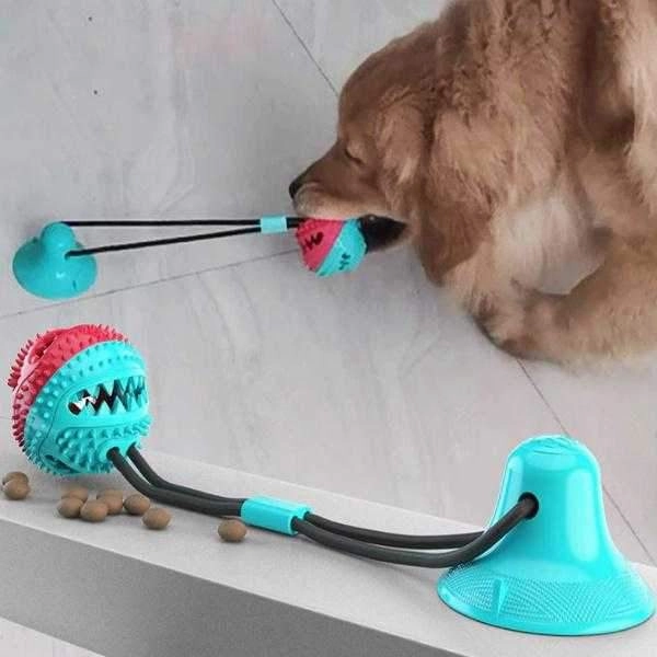 Enrichment Ball Suction Tug Toy dog toys indestructible dog toys dog tug toys dog plush chew resistant toy