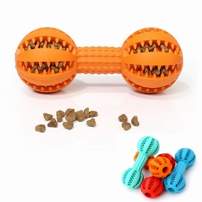 Enrichment Treat Dumbbell dog toys indestructible dog toys dog tug toys dog plush chew resistant toy