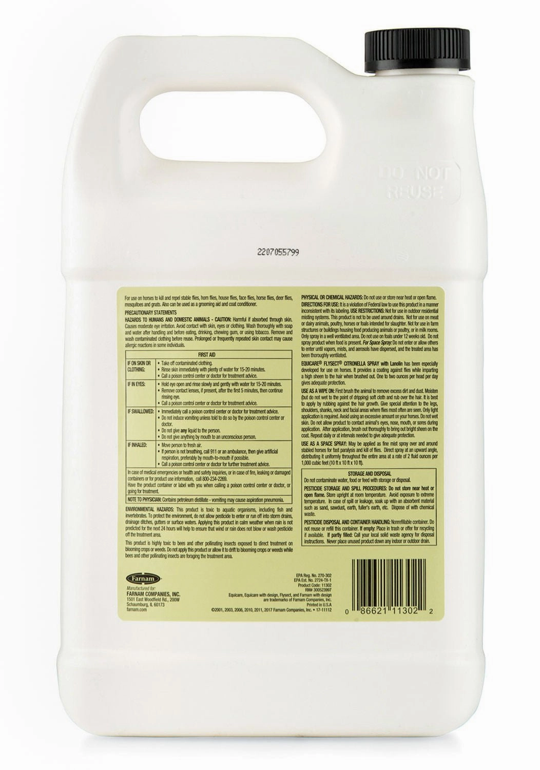 Equicare Flysect Citronella Fly Spray for Horses