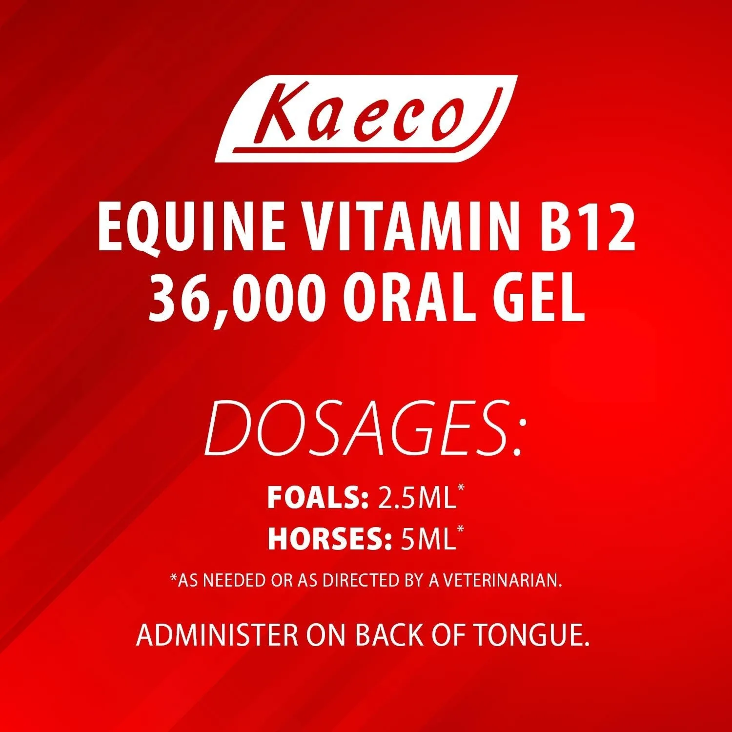 Equine Vitamin B12 Gel, 15 mL (3 Dose) Tube