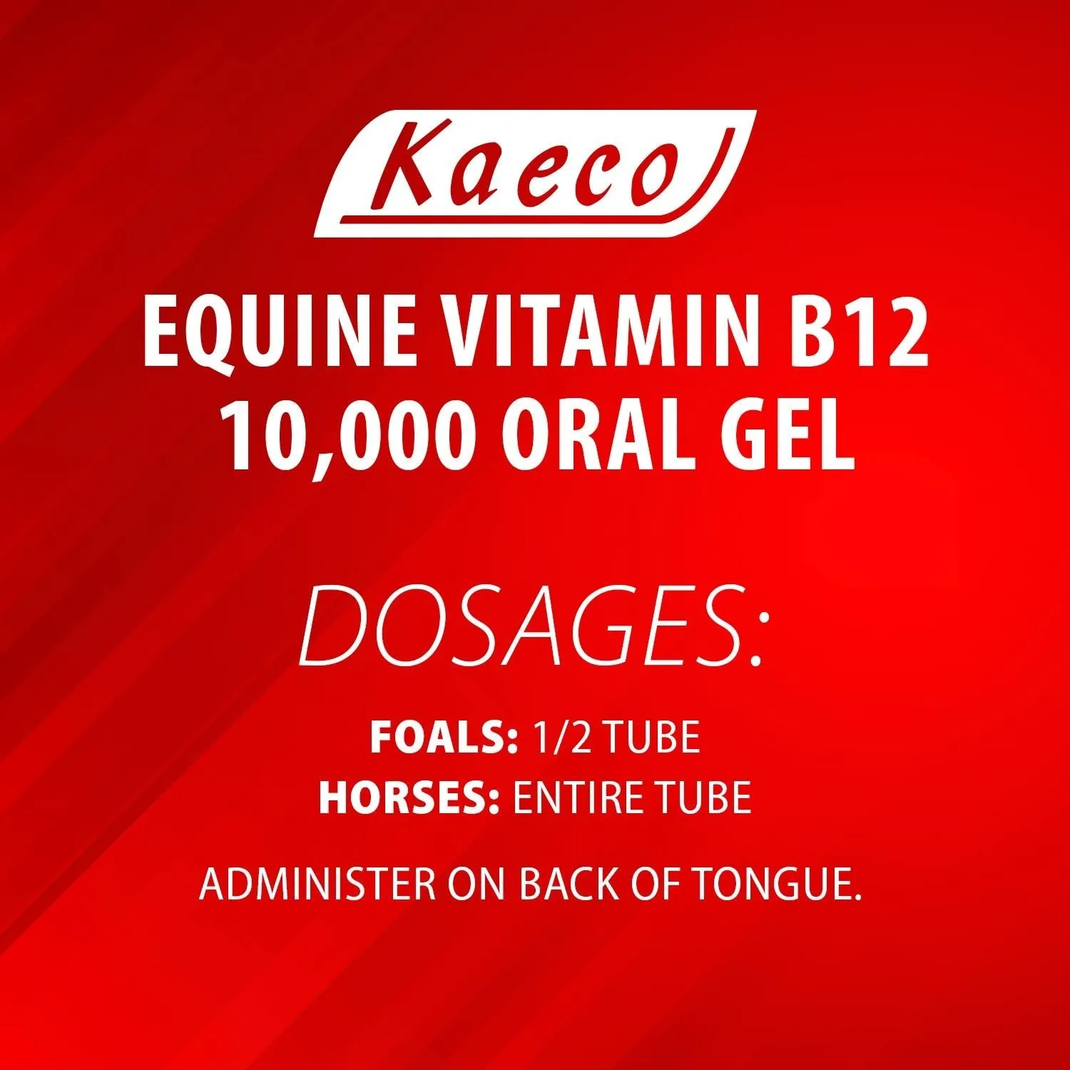 Equine Vitamin B12 Gel, 15 mL (3 Dose) Tube
