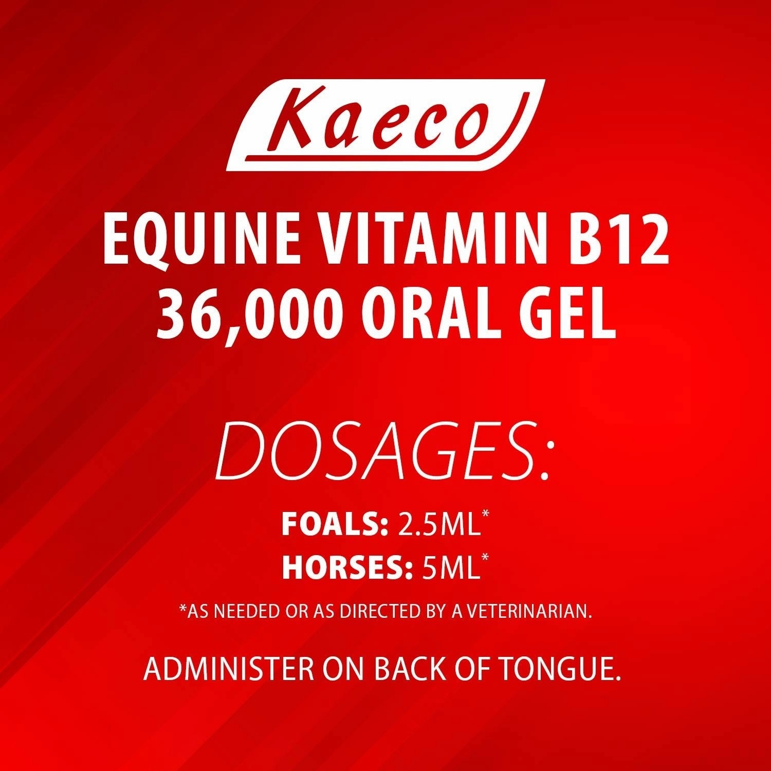 Equine Vitamin B12 Gel, 15 mL (3 Dose) Tube