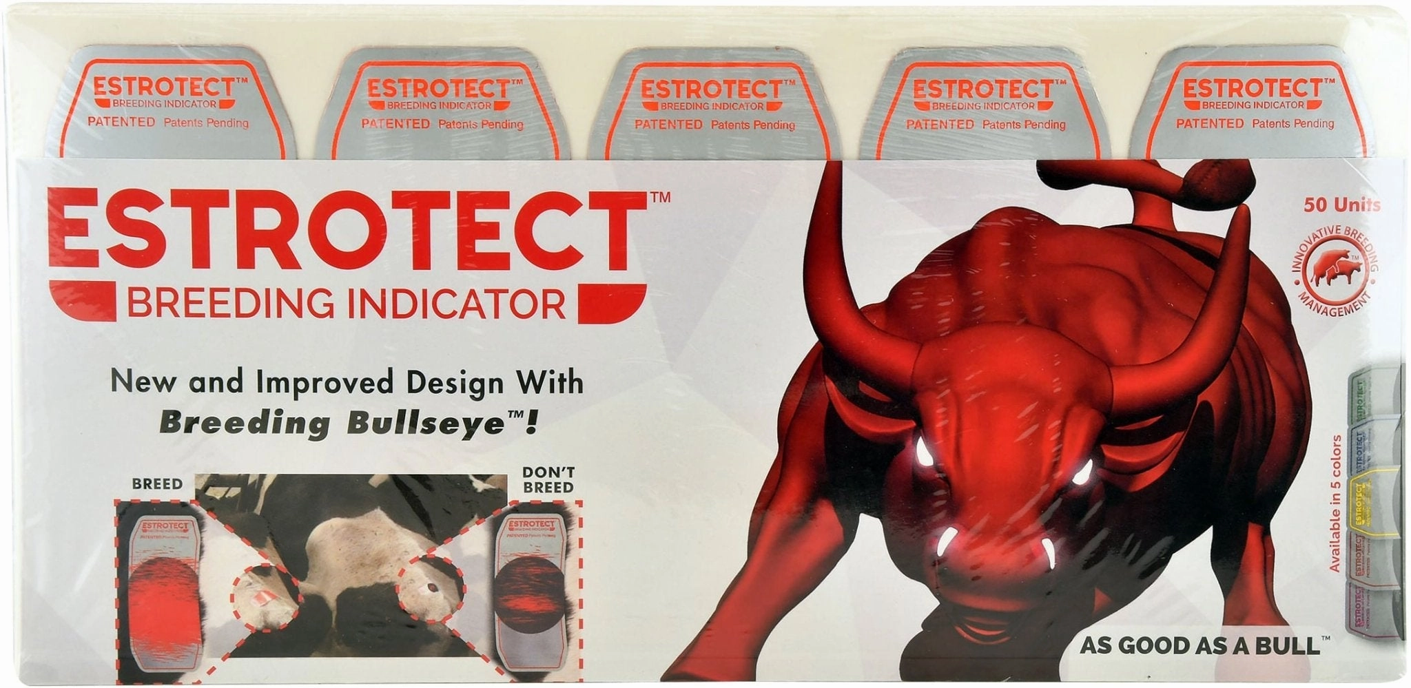 ESTROTECT Cattle Breeding Indicator, 50 pk sheep feed sheep mineral sheep hay sheep pellets sheep salt block