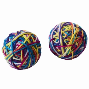Ethical Pet Sew Much Yarn Ball 2 pack Cat Toy cat treats toys for cats cat hair remover cat cleaning supplies cat food bowl