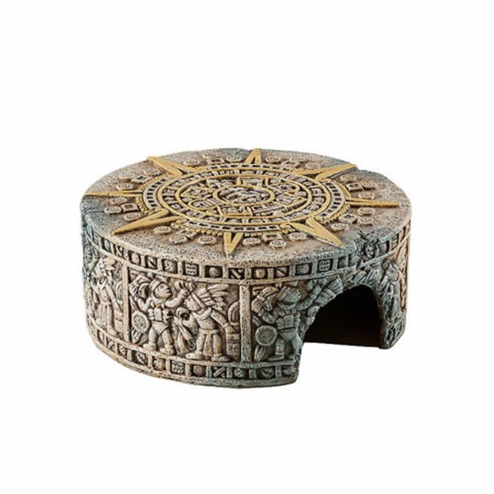 Exo Terra Aztec Calendar Stone Hideout S hamster cage guinea pig supplies small animal accessories rabbit water bottle rat tunnel