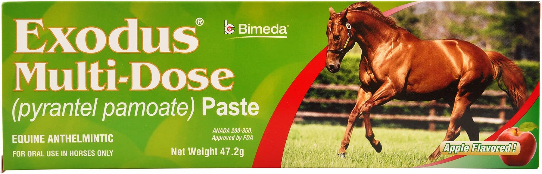 Exodus Multi-Dose Pyrantel Pamoate Horse Dewormer Paste, 2-dose tuff dog toys durable toys for dogs chew tested toys hard chew toy strong plush