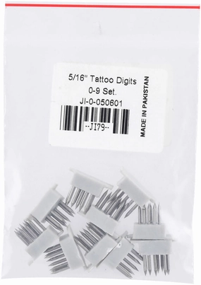 Extra Jeffers Small Animal Tattoo Letters and/or Numbers, 5/16" cat grooming cat shampoo cat conditioner cat comb cat grooming glove