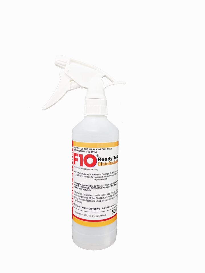 F10 Pre-Diluted Ready-To-Use Disinfectant Spray 500ml