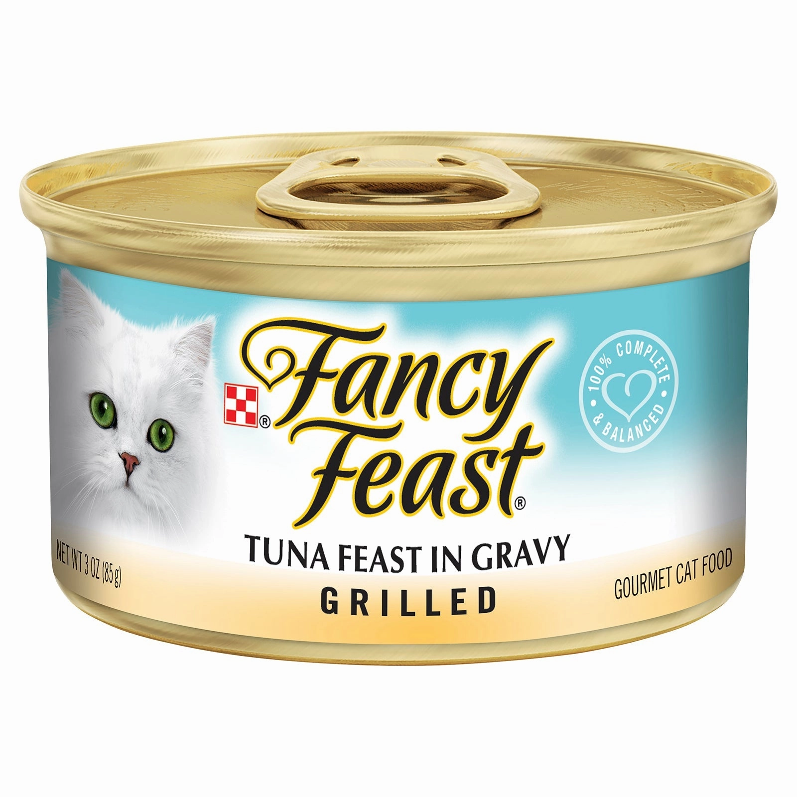 Fancy Feast Cat Food Can Adult Grilled Tuna Feast in Gravy