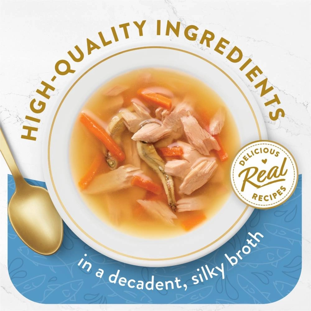 Fancy Feast Classic Broths with Tuna, Anchovies & Whitefish 40g