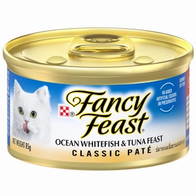 Fancy Feast Classic Pate Ocean Whitefish And Tuna Feast Canned Cat Food 85g natural cat food soft cat treats freeze dried cat food organic cat treats indoor cat food