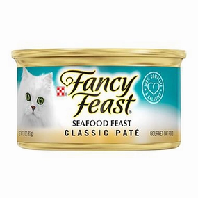Fancy Feast Classic Pate Seafood Feast Canned Cat Food 85g natural cat food soft cat treats freeze dried cat food organic cat treats indoor cat food
