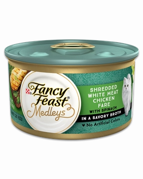 Fancy Feast Elegant Medleys Shredded Chicken Canned Cat Food cat calming diffuser cat stress relief anxiety cat treats cat relaxing spray pet mood aid