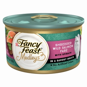 Fancy Feast Elegant Medleys Shredded Wild Salmon Canned Cat Food cat calming diffuser cat stress relief anxiety cat treats cat relaxing spray pet mood aid