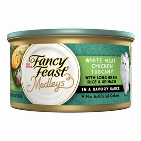 Fancy Feast Elegant Medleys White Meat Chicken Tuscany Canned Cat Food cat calming diffuser cat stress relief anxiety cat treats cat relaxing spray pet mood aid