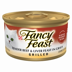 Fancy Feast Grilled Beef and Liver Canned Cat Food cat calming diffuser cat stress relief anxiety cat treats cat relaxing spray pet mood aid