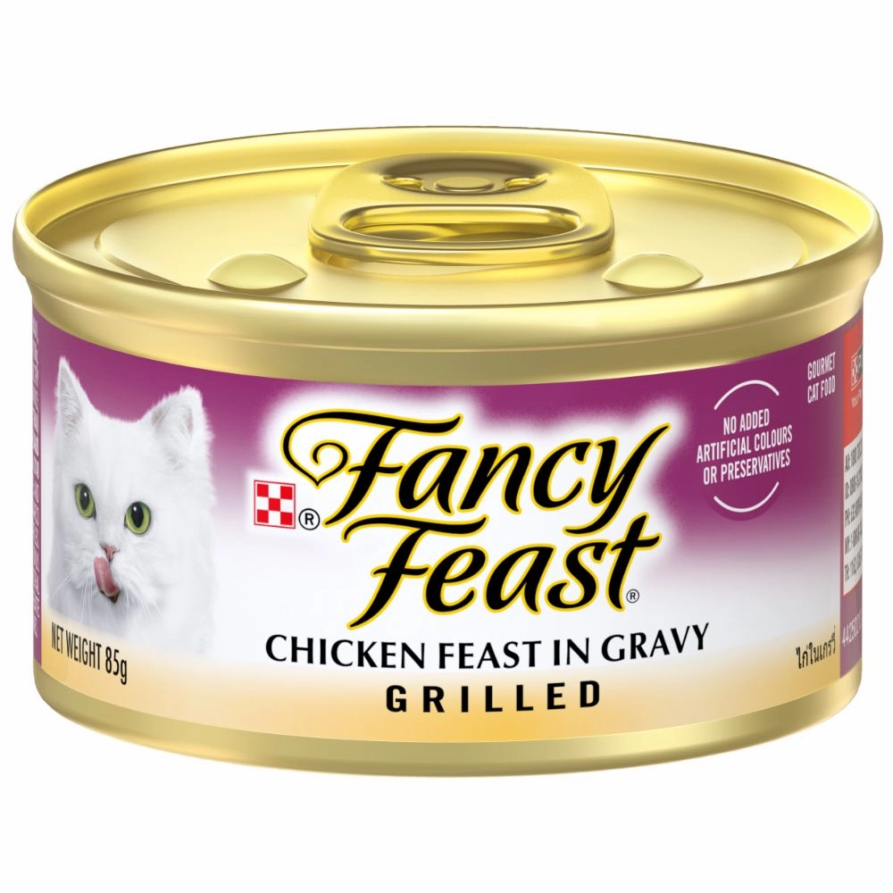 Fancy Feast Grilled Chicken Feast In Gravy Canned Cat Food 85g natural cat food soft cat treats freeze dried cat food organic cat treats indoor cat food