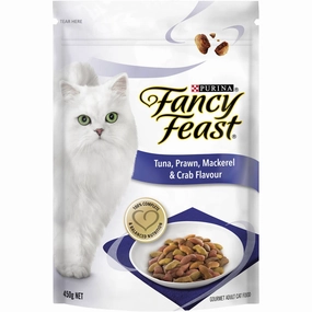 Fancy Feast Tuna, Prawn, Mackerel & Crab Flavour Adult Dry Cat Food 1.4kg cat snacks catnip treats healthy cat food cat reward treats low calorie cat food
