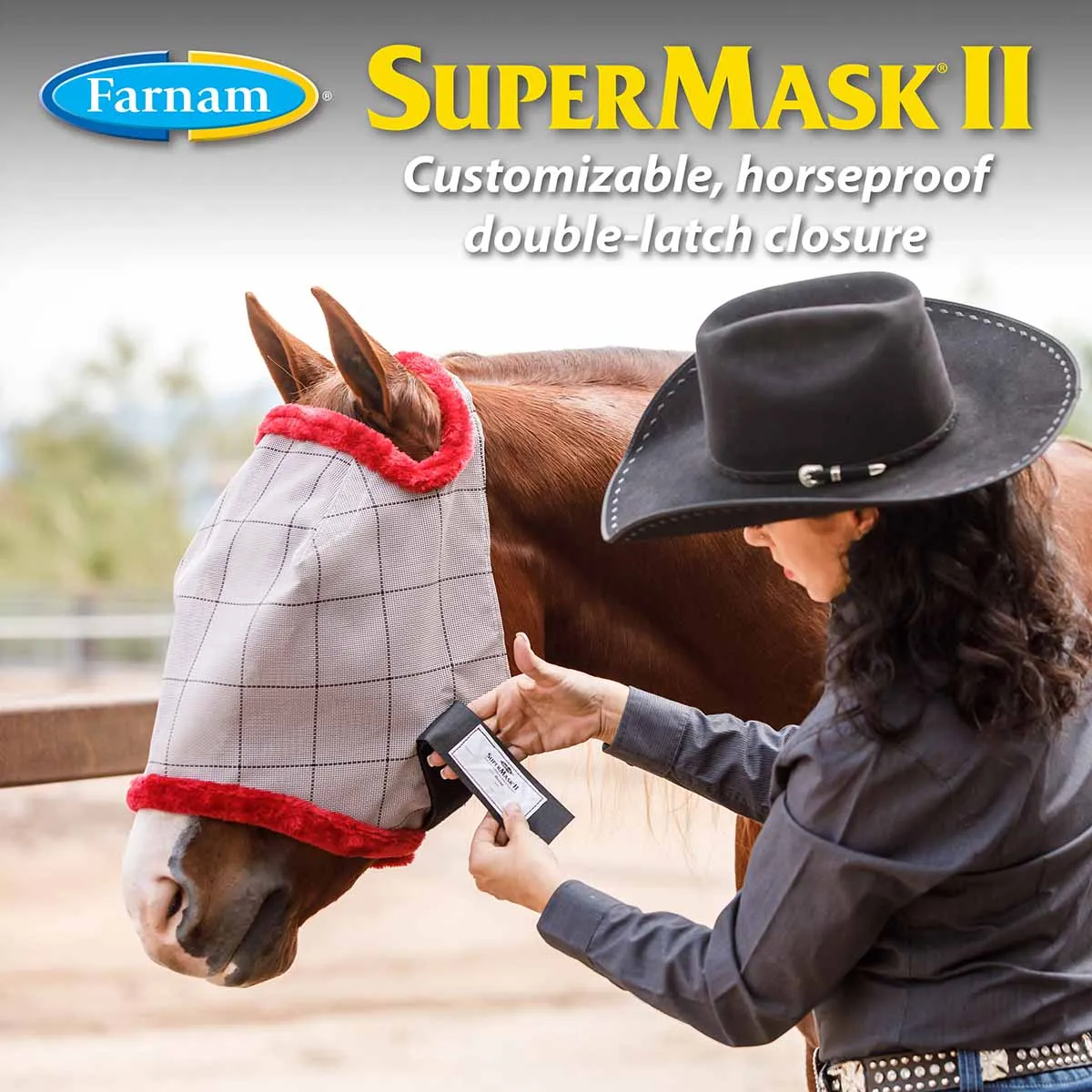 Farnam SuperMask II Horse Fly Mask with Ears