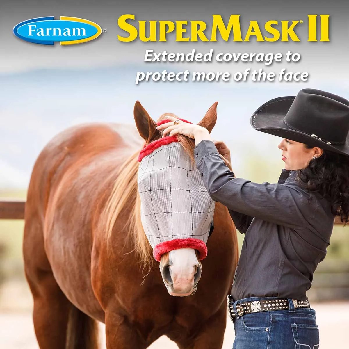 Farnam SuperMask II Horse Fly Mask with Ears