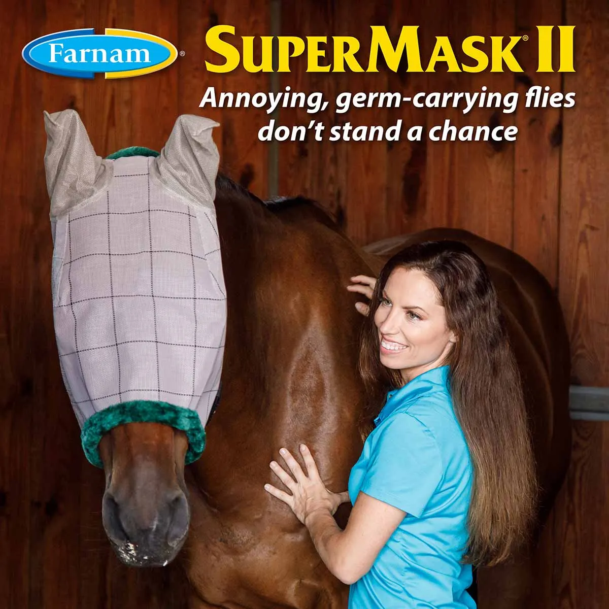 Farnam SuperMask II Horse Fly Mask with Ears