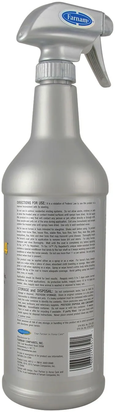 Farnam Tri-Tec 14 Fly Repellent for Horses