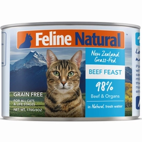 Feline Natural Beef Feast Grain-Free Canned Cat Food 170g natural cat food soft cat treats freeze dried cat food organic cat treats indoor cat food