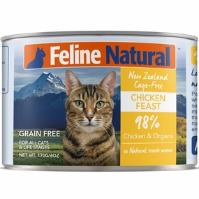 Feline Natural Chicken Feast Grain-Free Canned Cat Food 170g cat food cans soft cat food high protein cat food natural cat food senior cat food