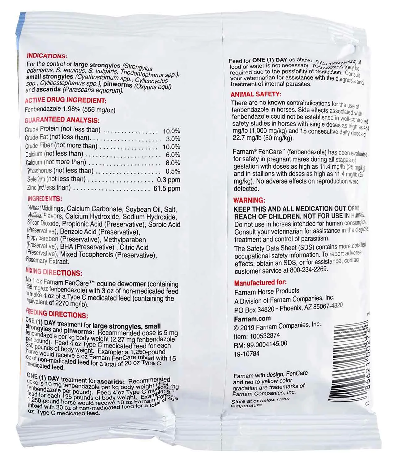 FenCare Horse Dewormer
