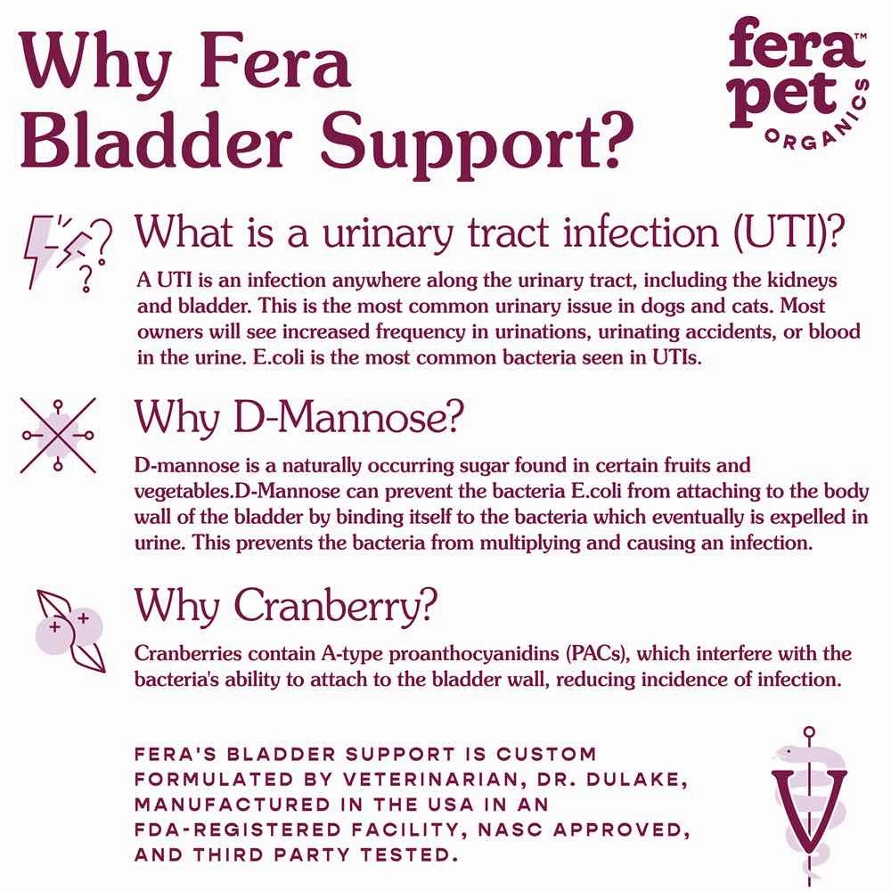 Fera Pets Bladder Support Supplement Powder For Cats & Dogs 2.16oz